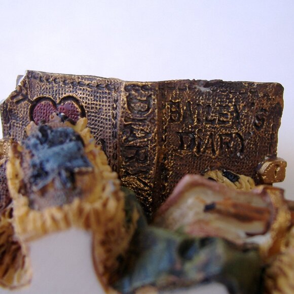 Boyds Bears Bailey & Becky Figurine Couple The Diary Book Edition 7E/2475 Cute - Picture 10 of 11